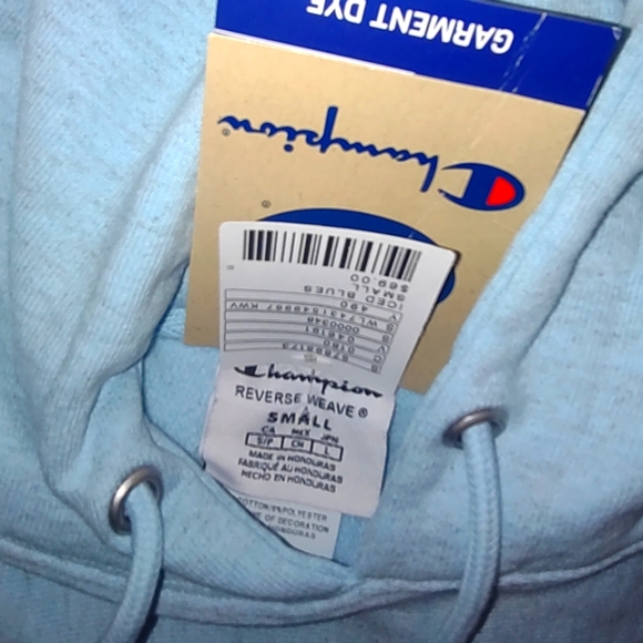 Champion Classic C Relaxed Heathered Reverse Weave Hoodie Sweatshirt - Picture 7 of 8